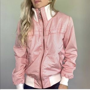Diesel women’s striped windbreaker jacket